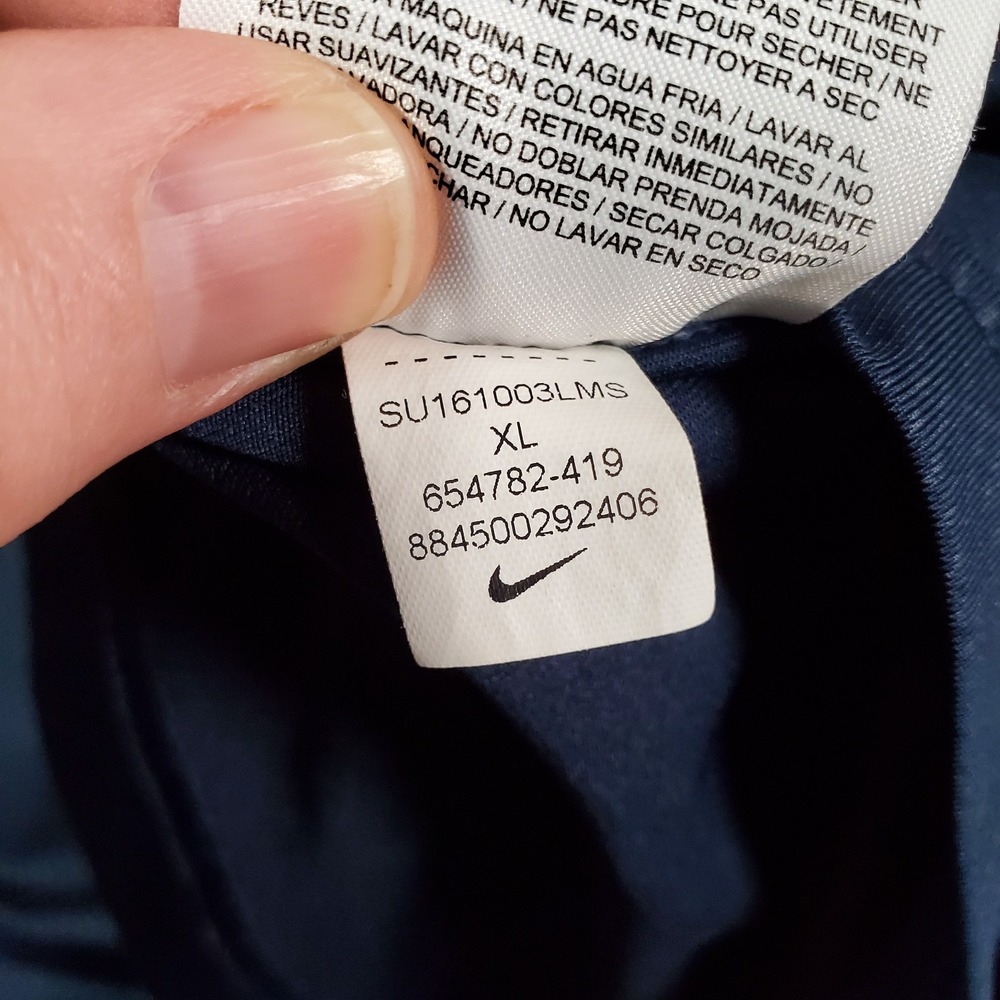 Dallas Cowboys Nike TShirt Men XL Blue Hypercool DriFit On Field Performance NFL - Picture 11 of 11